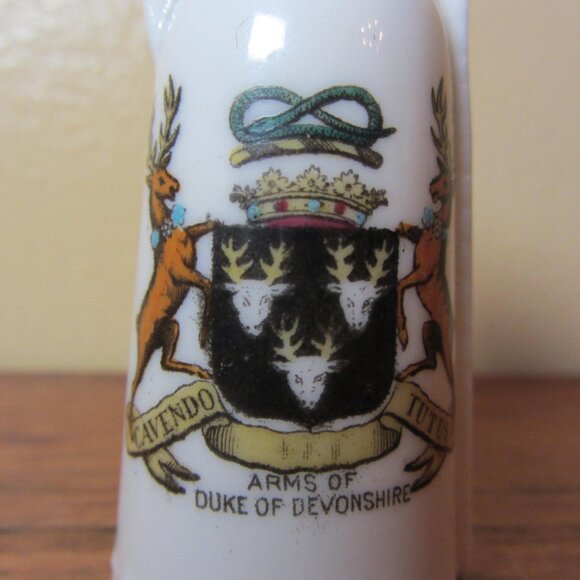 W.H. Goss crested heraldry china vintage Arms of Duke of Devonshire (GC086 Grace - Picture 3 of 7